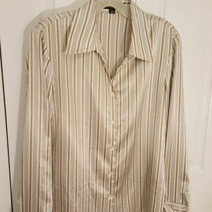 dress shirt gold/navy pinstripe